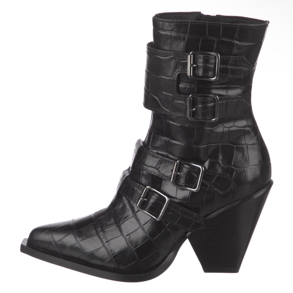 PINKO Leather Snake boots 6